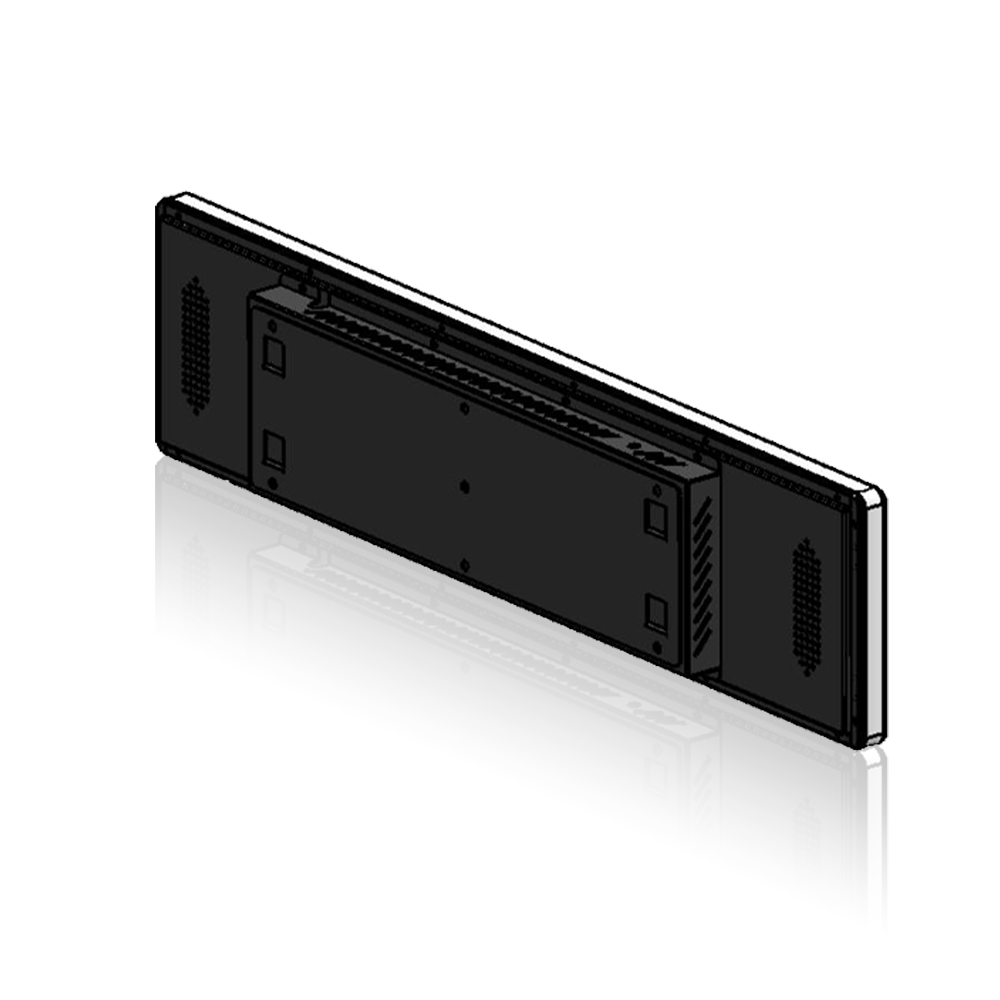 24 inch Commercial Grade Narrow LCD Strip Screen Digital Signage Solution