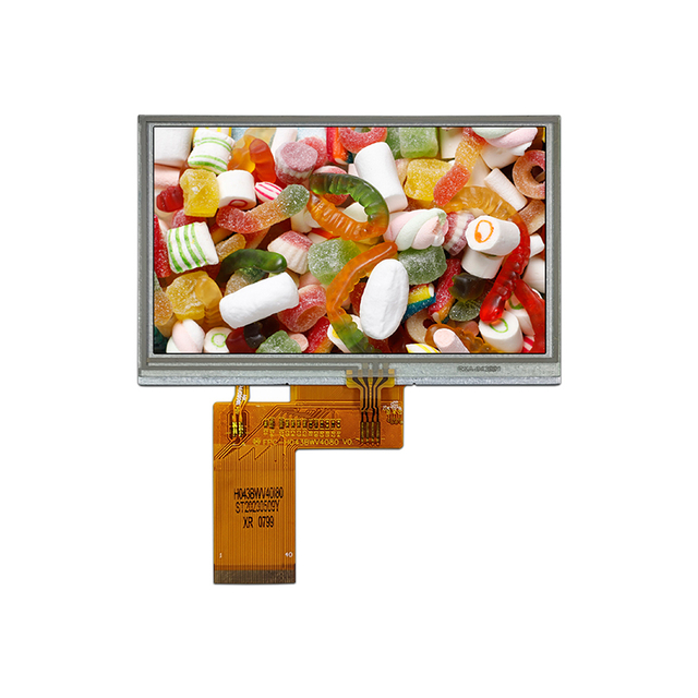 4.3-inch resistive touch LCD screen 800×480 RGB interface TFT LCD assembly