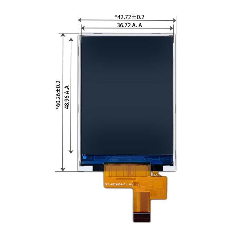 2.4 inch TFT LCD screen 240×320 SPI interface 14pin full viewing angle TFT color screen