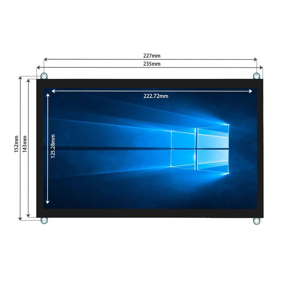 HDMI LCD Industrial Touch Display -10.1 Inches