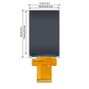 3.5-inch LCD screen, vertical screen, 320×480, RGB interface, TFT-LCM LCD display module