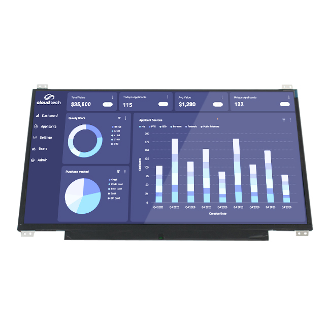 15.6 inch High Brightness LCD Screen 1920*1080 IPS 1000nits 40pins 