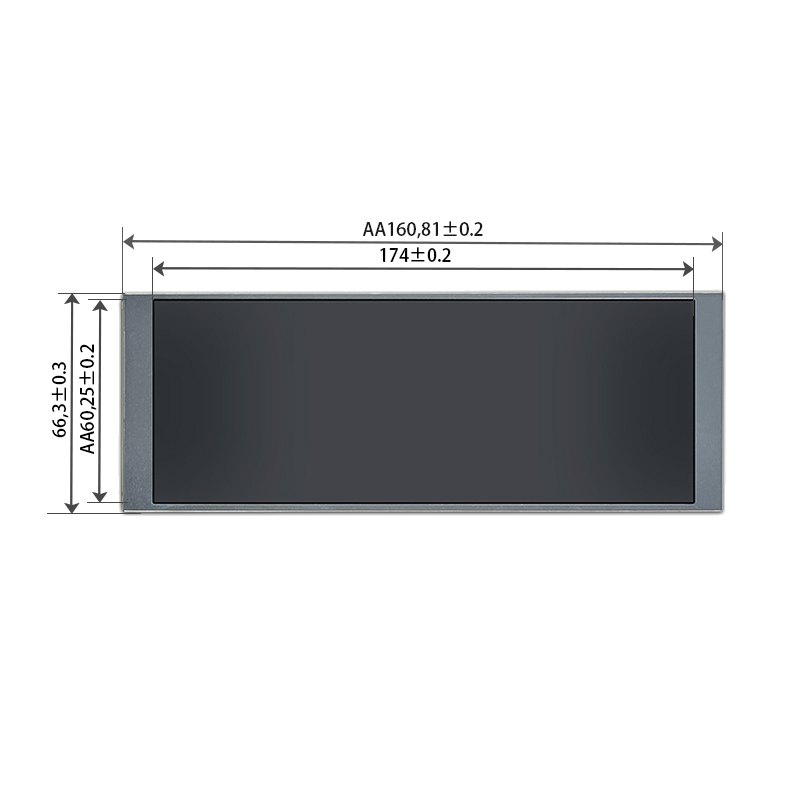 6.86-inch bar LCD screen 480×1280 MIPI interface 40pin TFT-LCD long bar LCD module