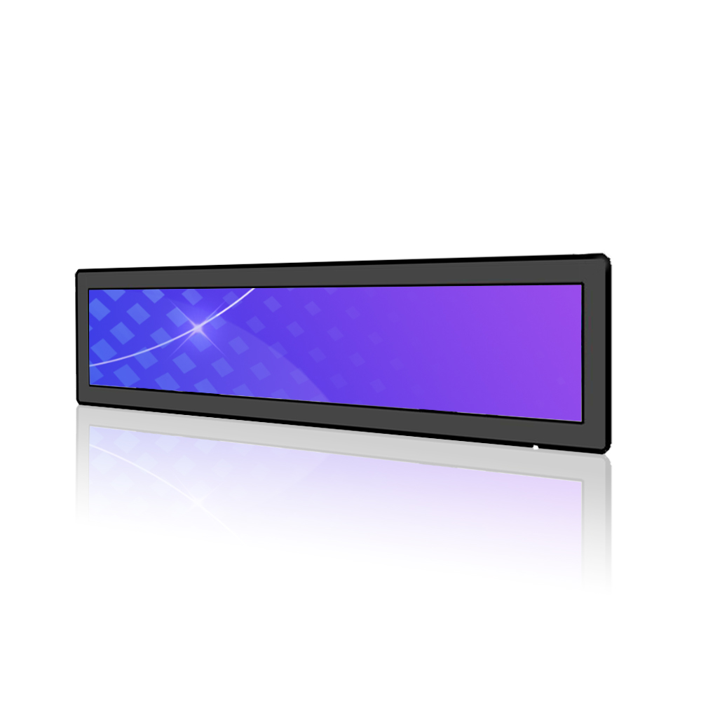 24 inch Commercial Grade Narrow LCD Strip Screen Digital Signage Solution