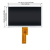 7-inch IPS LCD screen 1024×600 LVDS interface ips full viewing angle TFT-LCD LCD module